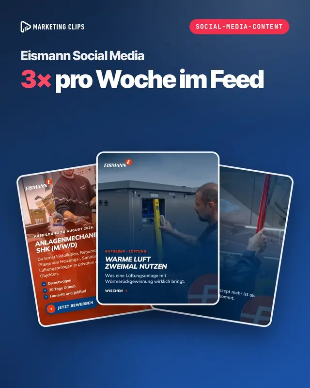 Eismann Social Media: Social-Media-Content für Eismann Haustechnik