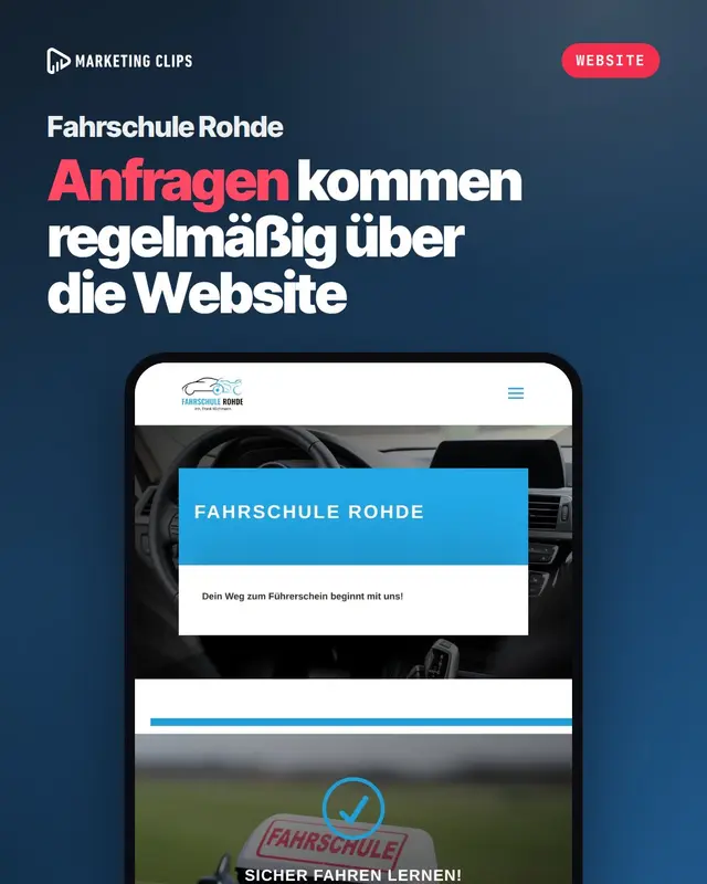 Fahrschule Rohde: Website für Fahrschule Rohde