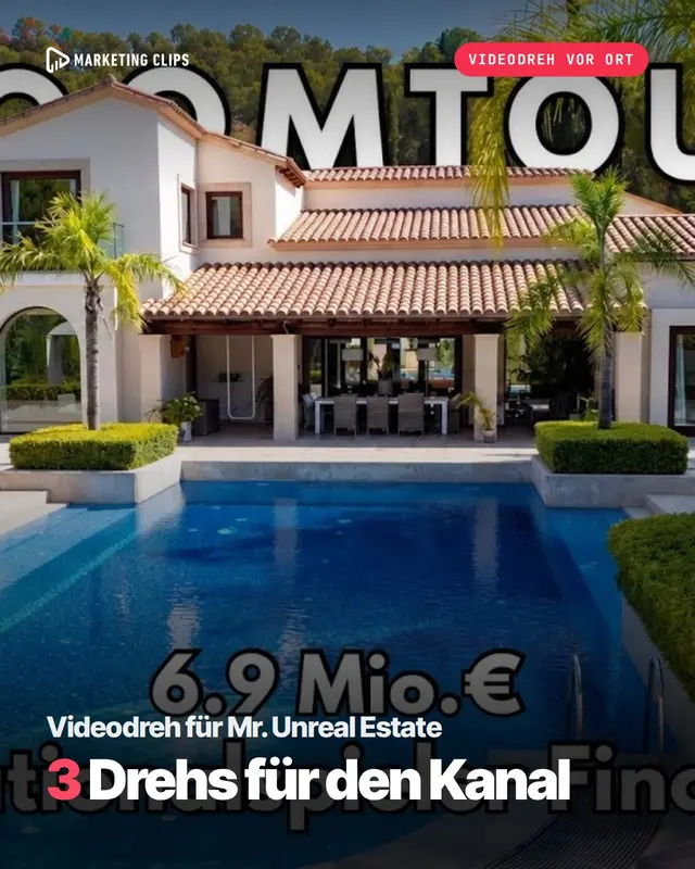 Videodreh für Mr. Unreal Estate: Videodreh vor Ort für Mr. Unreal Estate