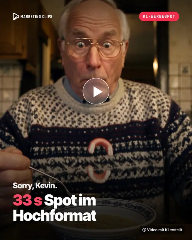 Sorry, Kevin.: KI-Werbespot für Baustoff-Union Aurich