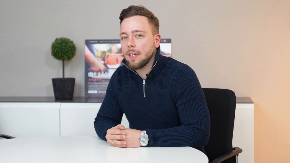 Julian Mahnken im Video-Feedback